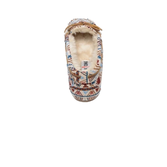 Minnetonka Women's Cally Moccasin Sz 10 NWT/NIB COLOR - Cream Mosaic - Picture 3 of 9